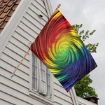 Colorful Swirl Print House Flag