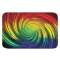 Colorful Swirl Print Indoor Door Mat