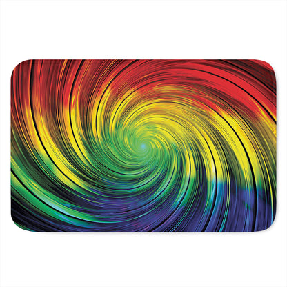 Colorful Swirl Print Indoor Door Mat