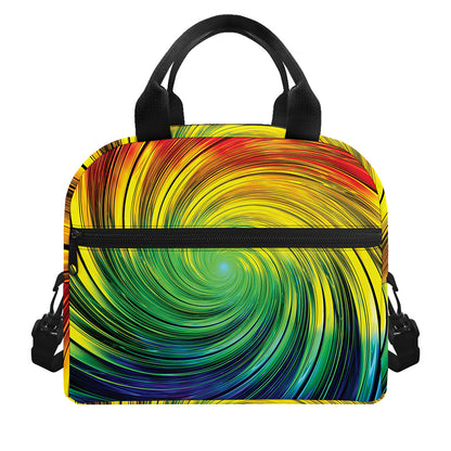 Colorful Swirl Print Insulated Lunch Bag