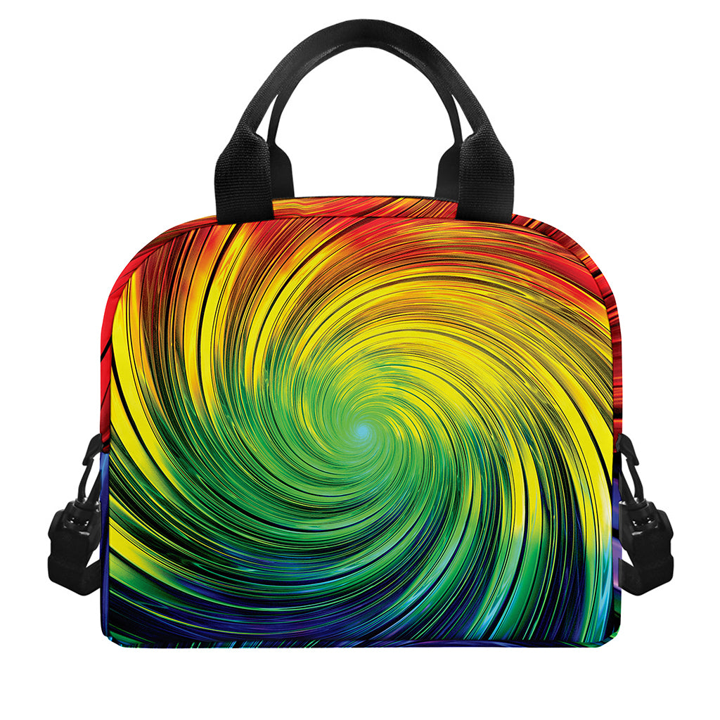 Colorful Swirl Print Insulated Lunch Bag