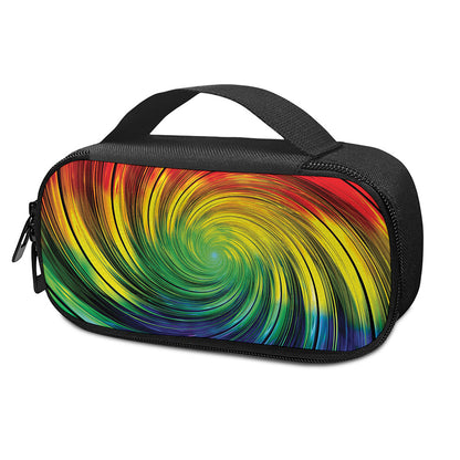 Colorful Swirl Print Insulin Cooler Travel Case