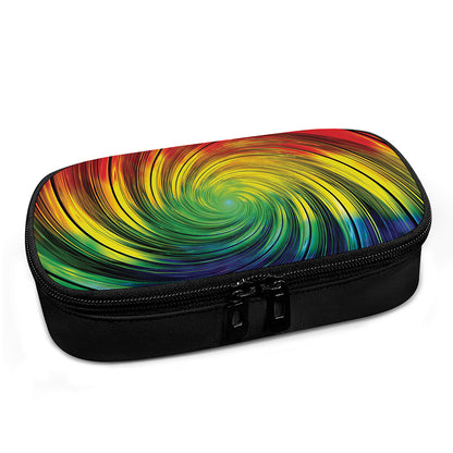 Colorful Swirl Print Insulin Cooler Travel Case
