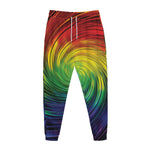 Colorful Swirl Print Jogger Pants
