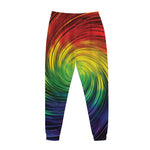 Colorful Swirl Print Jogger Pants