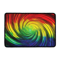 Colorful Swirl Print Kitchen Mat