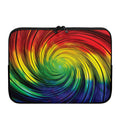 Colorful Swirl Print Laptop Sleeve
