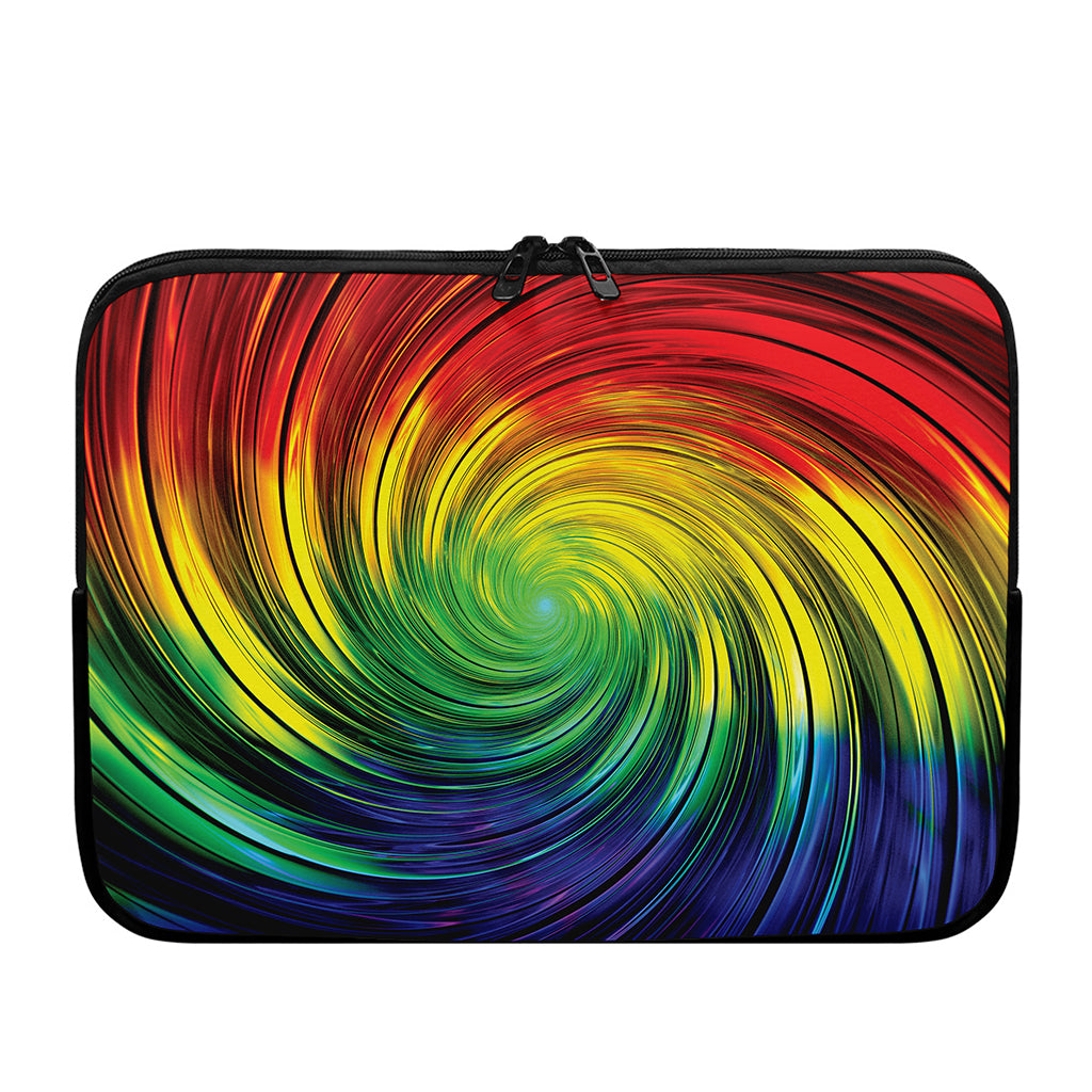 Colorful Swirl Print Laptop Sleeve