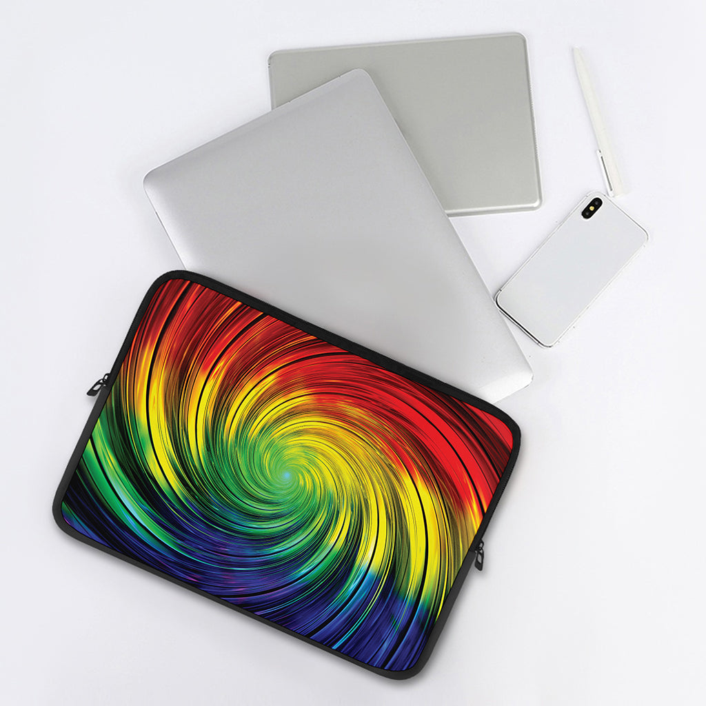 Colorful Swirl Print Laptop Sleeve