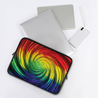 Colorful Swirl Print Laptop Sleeve
