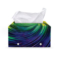Colorful Swirl Print Leather Tissue Box Cover