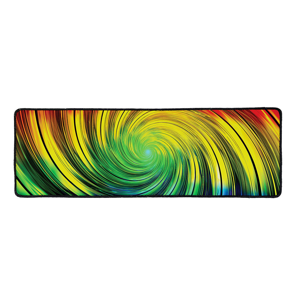 Colorful Swirl Print Long Kitchen Mat