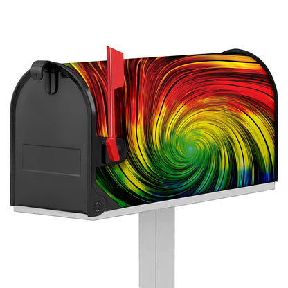 Colorful Swirl Print Mailbox Cover