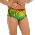 Colorful Swirl Print Men's Briefs