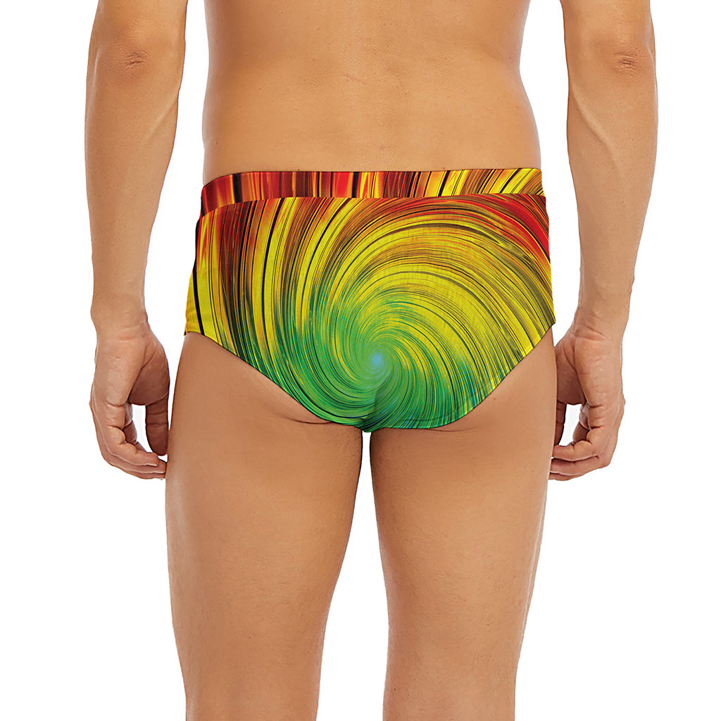 Colorful Swirl Print Men's Briefs
