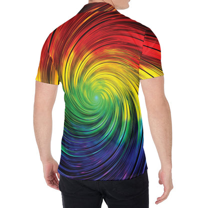 Colorful Swirl Print Men's Shirt