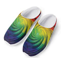 Colorful Swirl Print Mesh Casual Shoes