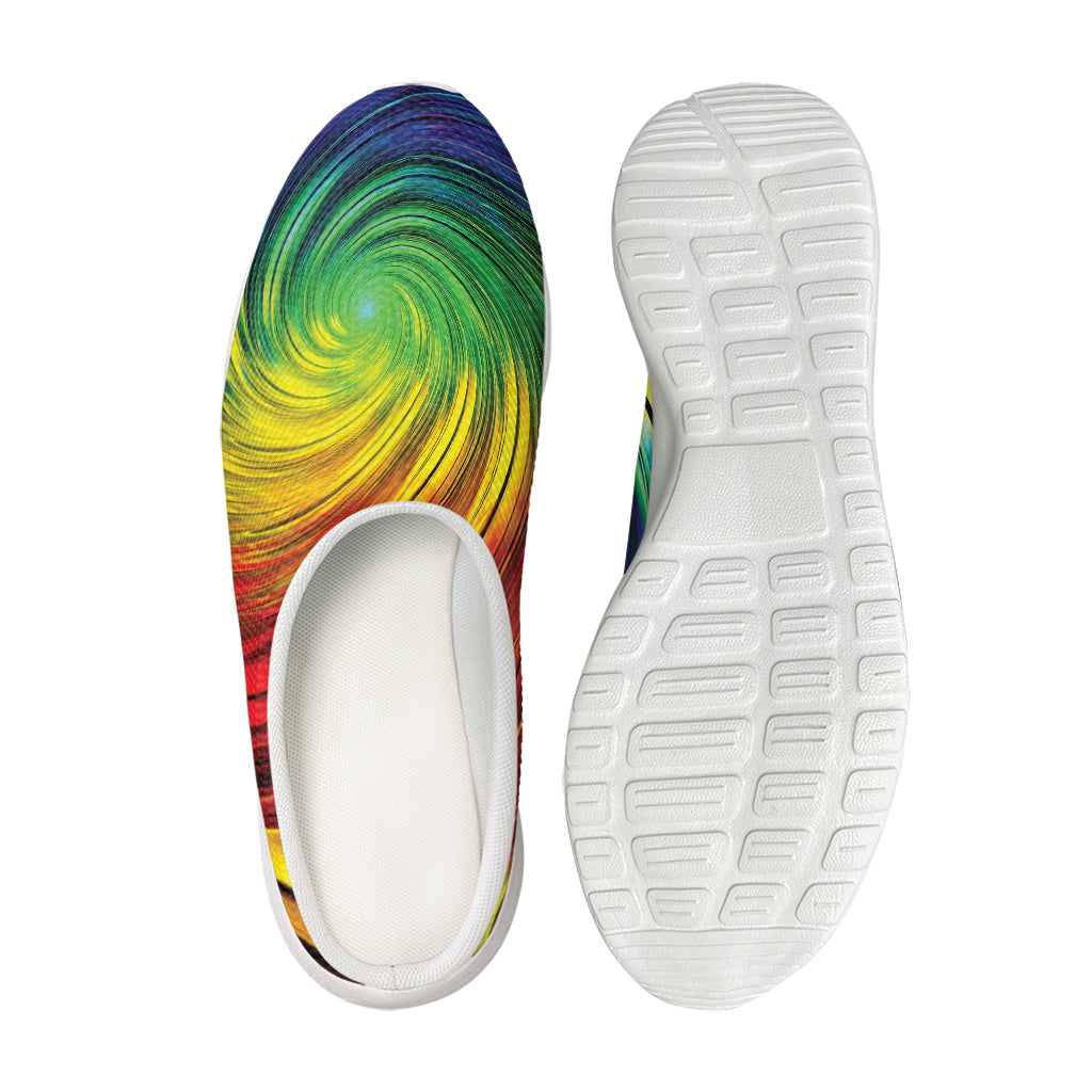 Colorful Swirl Print Mesh Casual Shoes