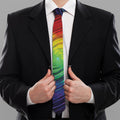 Colorful Swirl Print Necktie