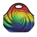Colorful Swirl Print Neoprene Lunch Bag