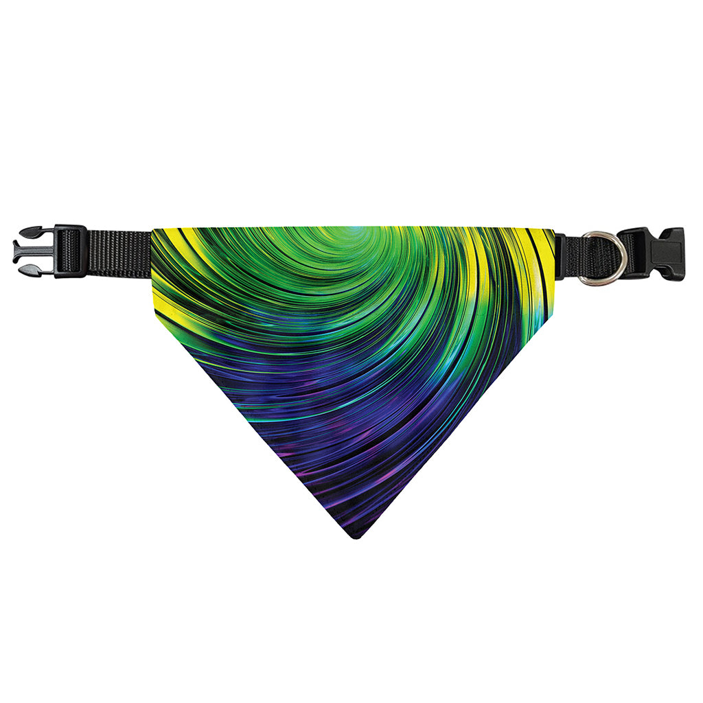 Colorful Swirl Print Over The Collar Dog Bandana