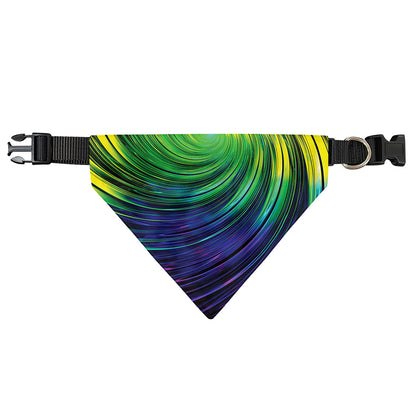 Colorful Swirl Print Over The Collar Dog Bandana