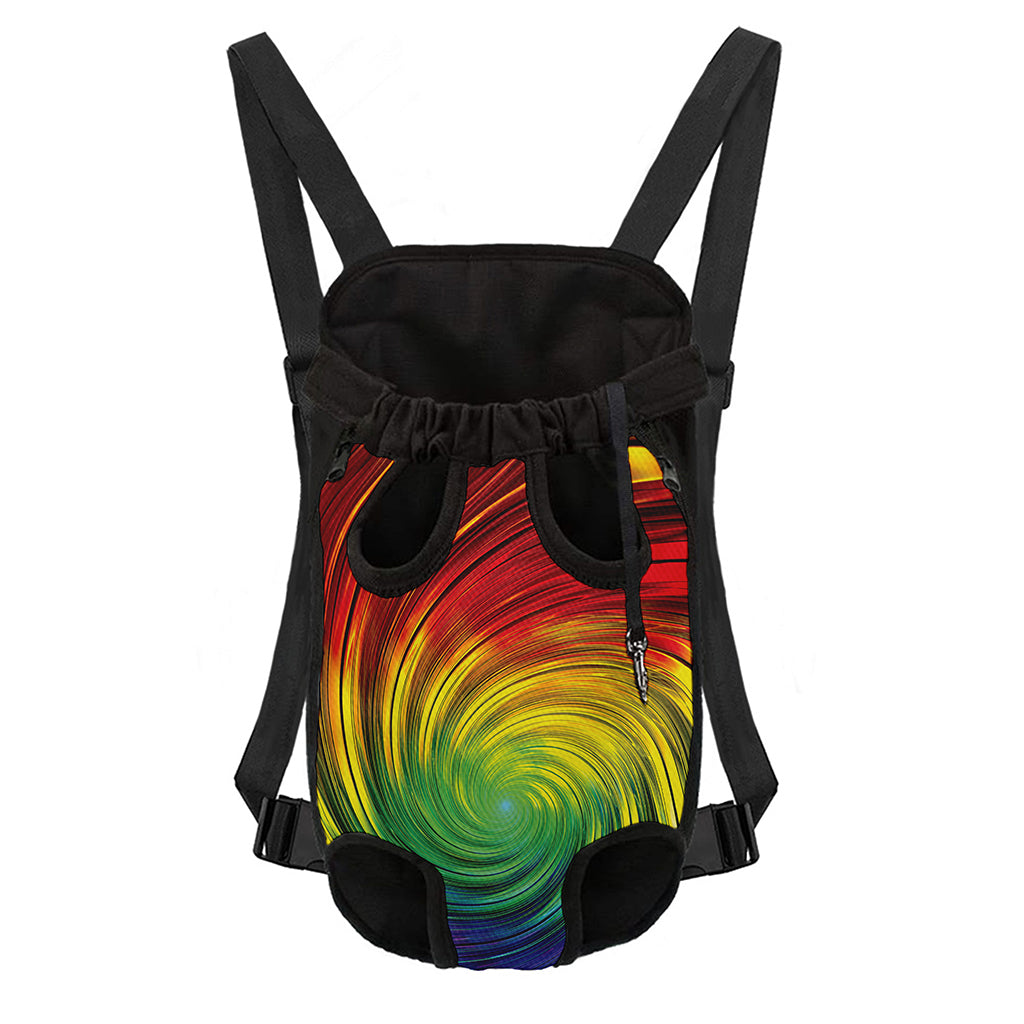 Colorful Swirl Print Pet Carrier Backpack