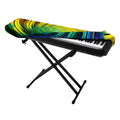 Colorful Swirl Print Piano Keyboard Cover