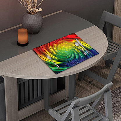 Colorful Swirl Print Placemat