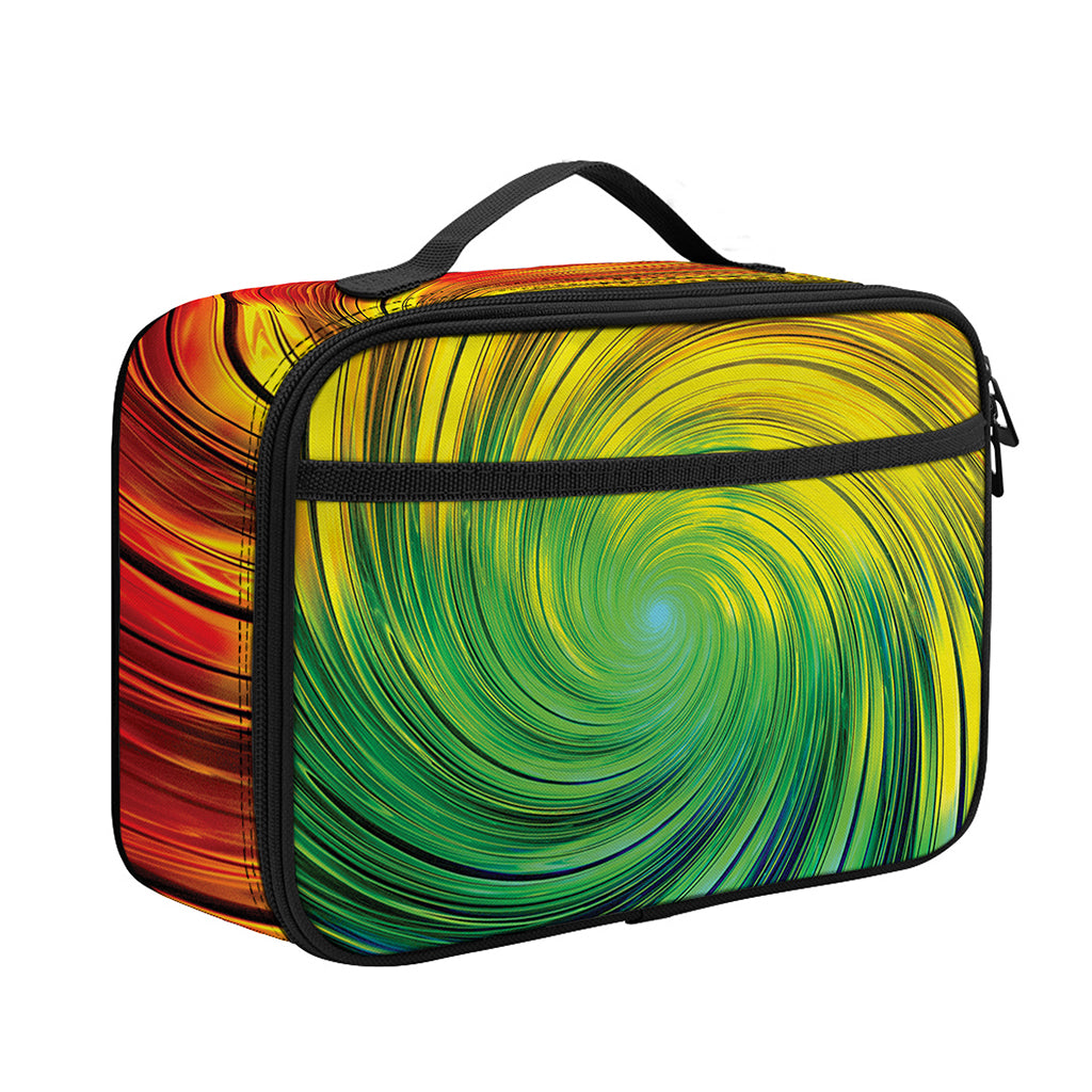 Colorful Swirl Print Portable Lunch Bag