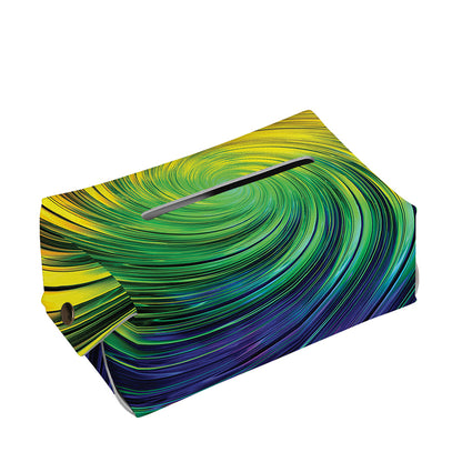 Colorful Swirl Print Rectangle Tissue Box Cover