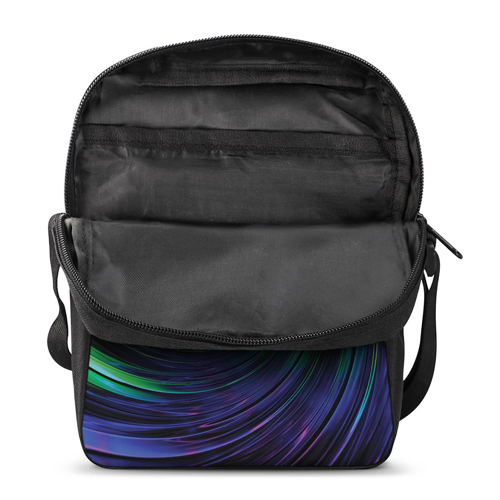 Colorful Swirl Print Rectangular Crossbody Bag