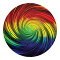 Colorful Swirl Print Round Blanket