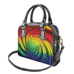 Colorful Swirl Print Shoulder Handbag