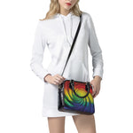 Colorful Swirl Print Shoulder Handbag