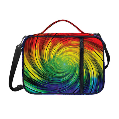 Colorful Swirl Print Shoulder Strap Bible Bag