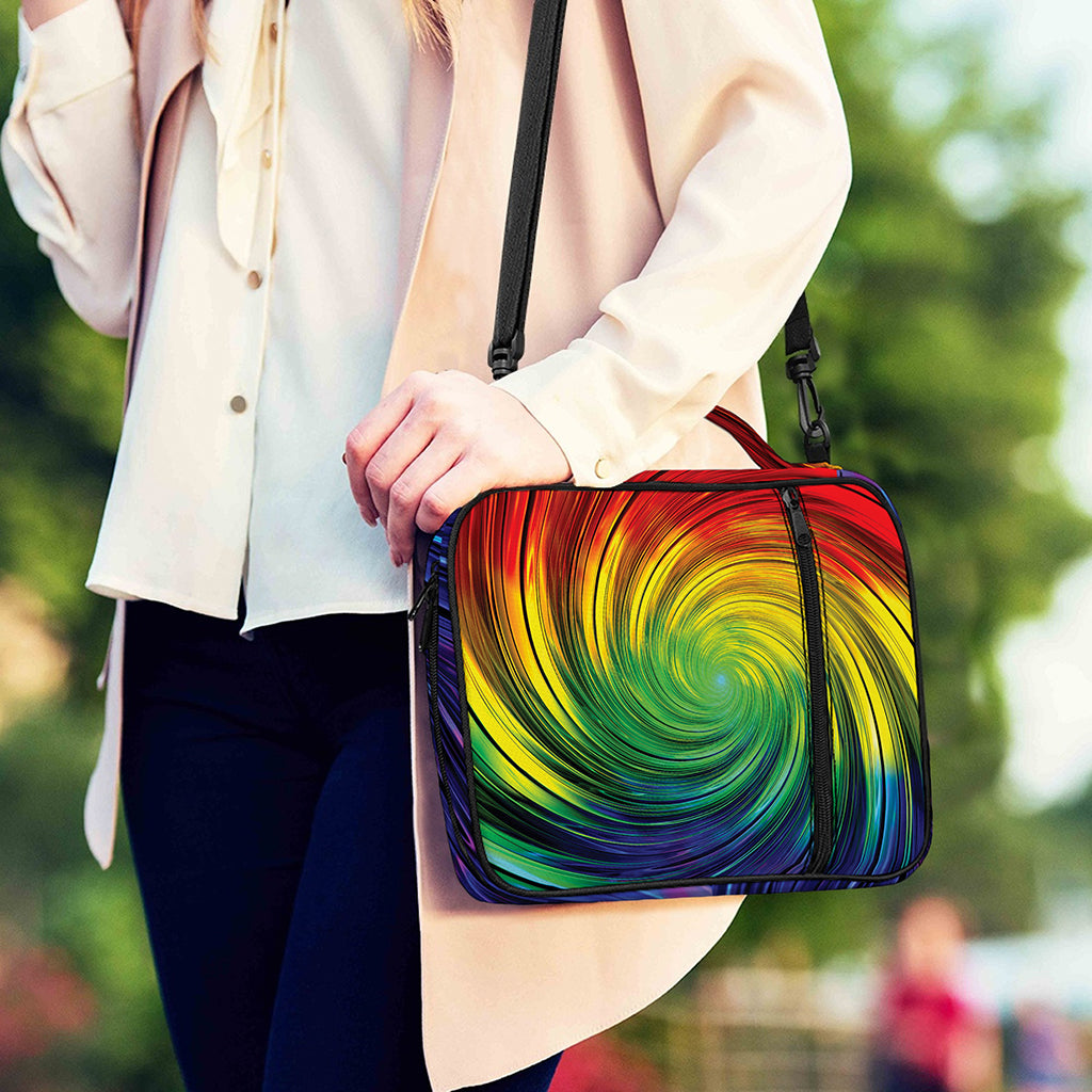 Colorful Swirl Print Shoulder Strap Bible Bag