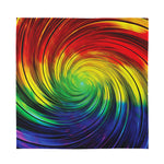 Colorful Swirl Print Silk Bandana