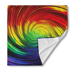 Colorful Swirl Print Silk Bandana