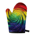 Colorful Swirl Print Single Oven Mitt