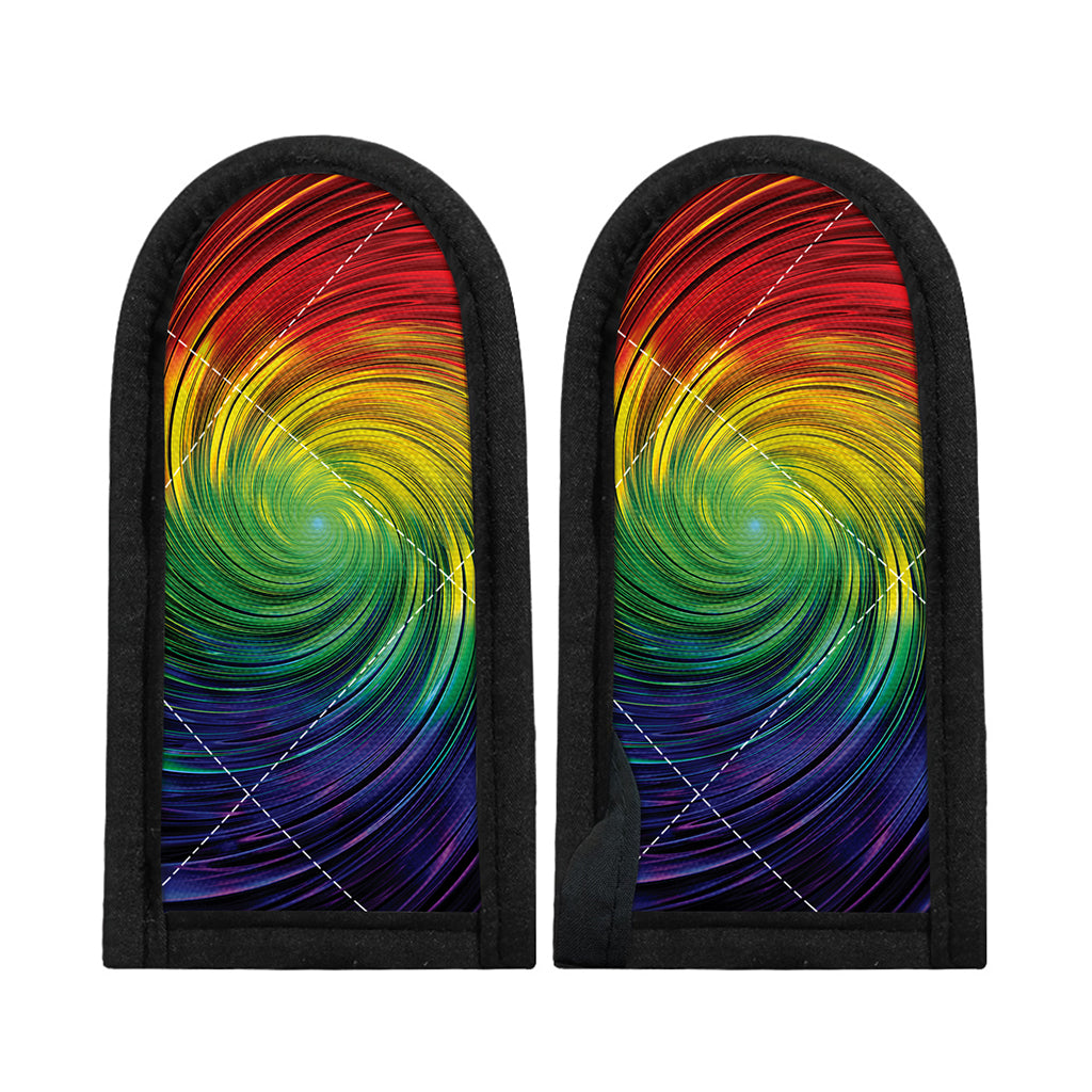Colorful Swirl Print Skillet Handle Cover