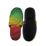 Colorful Swirl Print Slippers