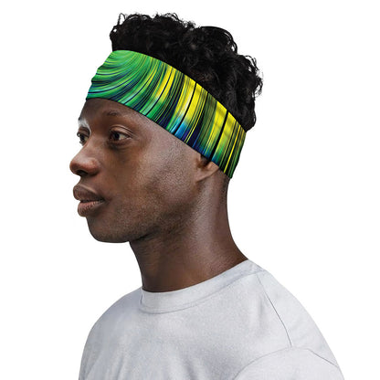 Colorful Swirl Print Sports Headband