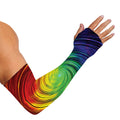 Colorful Swirl Print Sun Protection Arm Sleeves