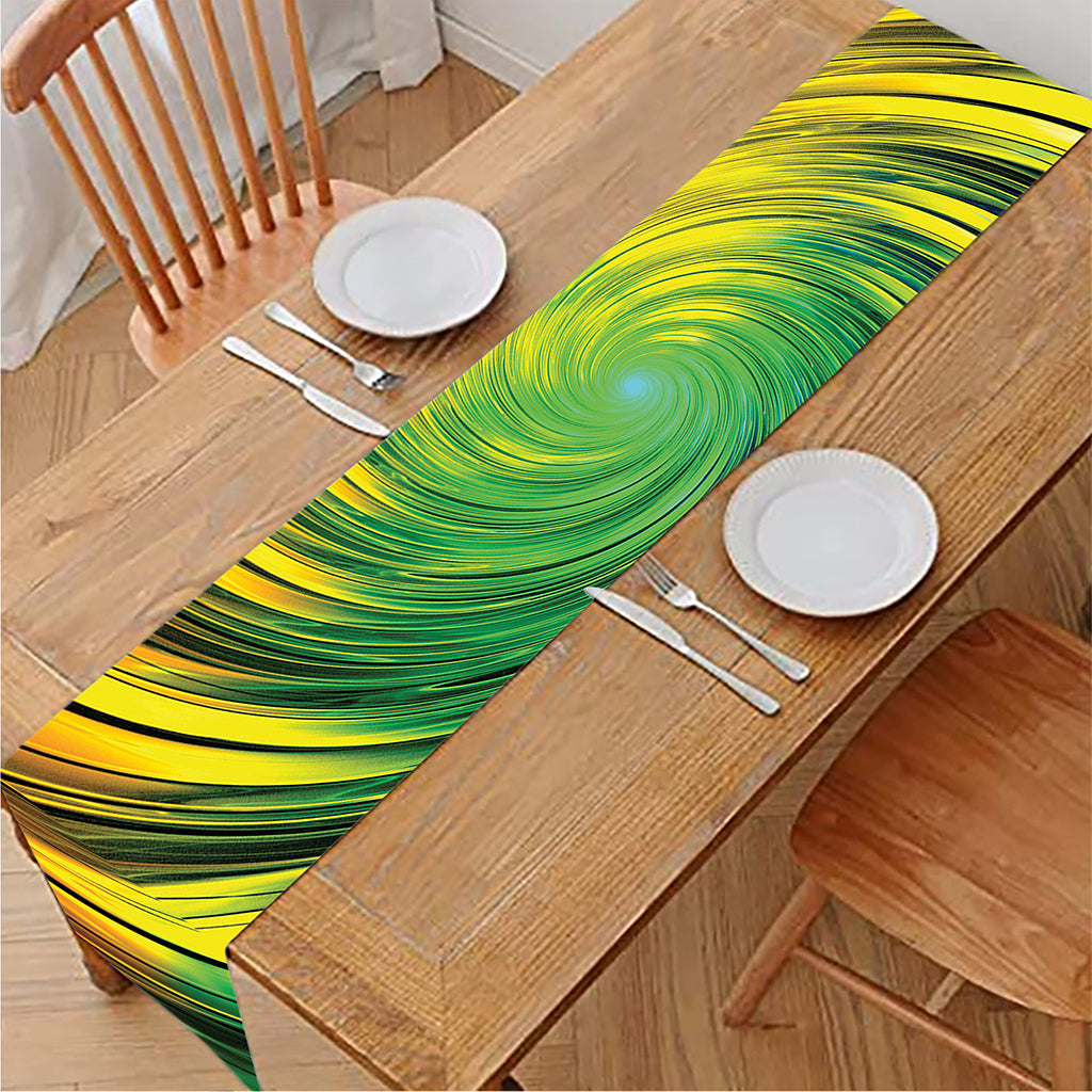 Colorful Swirl Print Table Runner