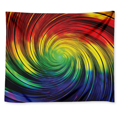 Colorful Swirl Print Tapestry
