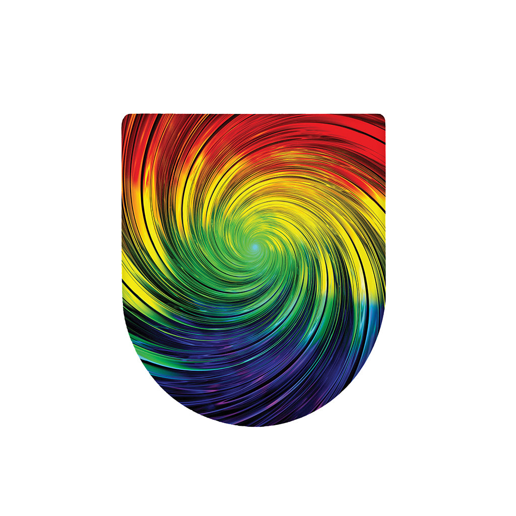 Colorful Swirl Print Toilet Lid Cover