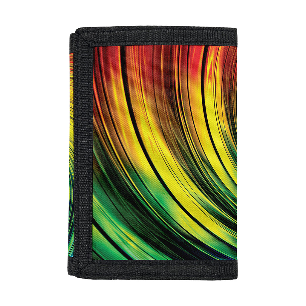 Colorful Swirl Print Trifold Wallet