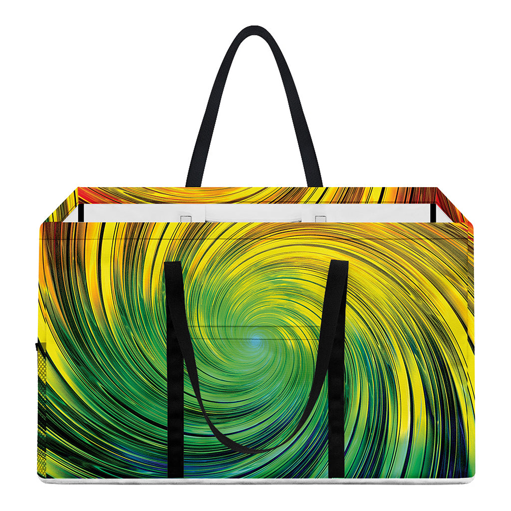 Colorful Swirl Print Utility Tote Bag