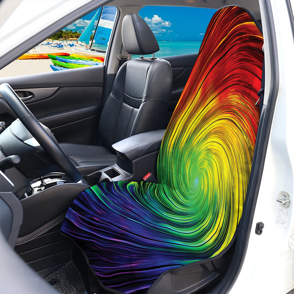 Colorful Swirl Print Waterproof Car Seat Cover